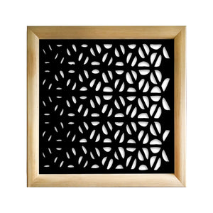 COFFEE - Moduli Decorativi in Legno e PVC Colore: nero, Misura: 48x48 cm