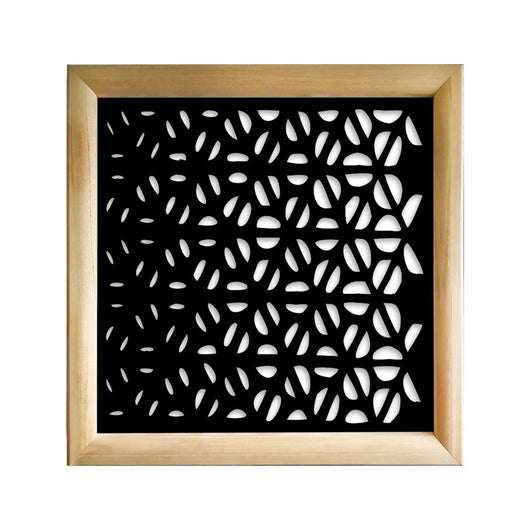 COFFEE - Moduli Decorativi in Legno e PVC Colore: nero, Misura: 73x73 cm