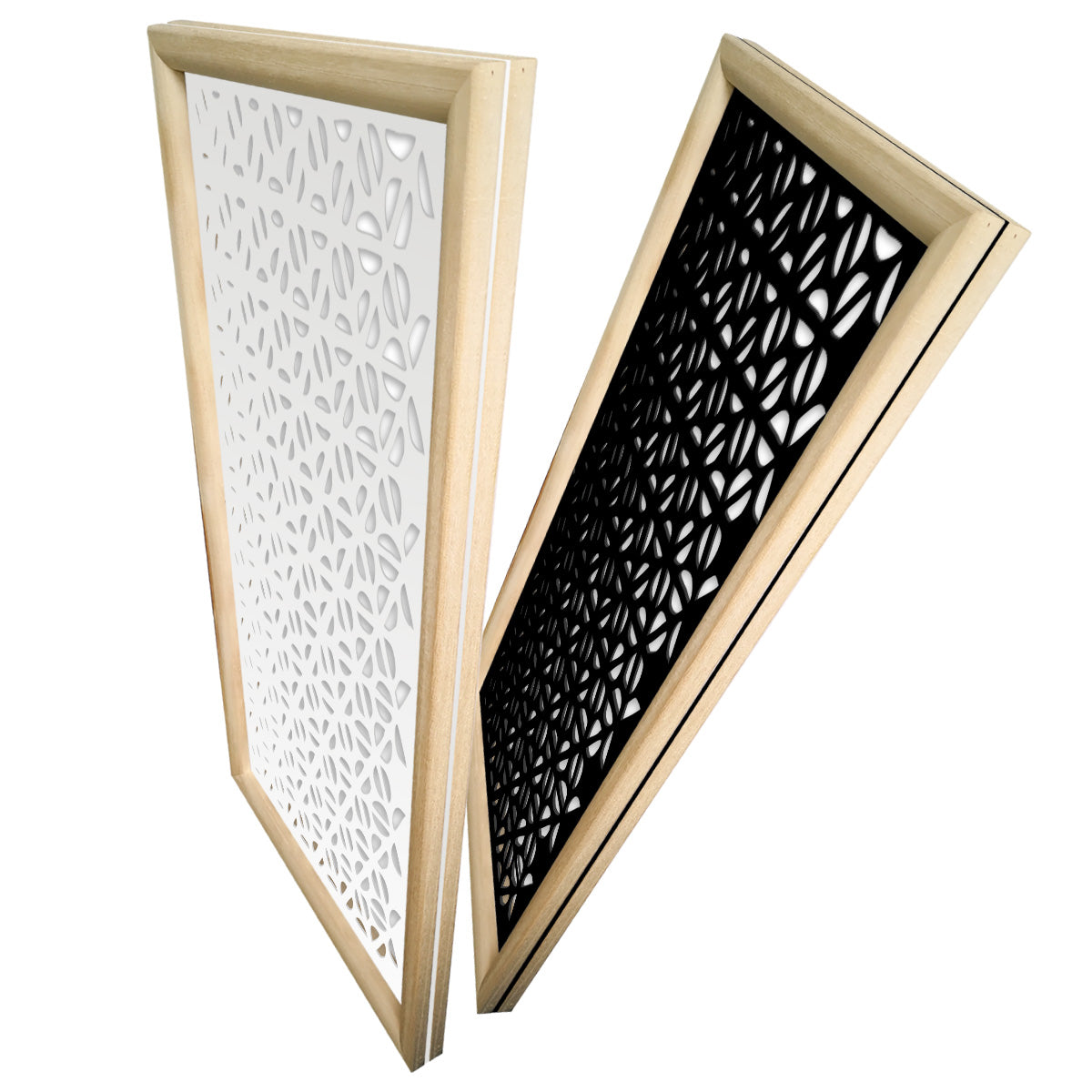 COFFEE - Moduli Decorativi in Legno e PVC Misura: 47x94 cm, Colore: bianco