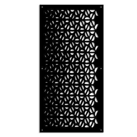 COFFEE - Pannello in PVC traforato - Parasole Misura: 50x150 cm, Colore: nero