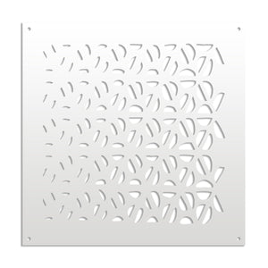 COFFEE - Pannello in PVC traforato - Parasole Colore: bianco, Misura: 98x98 cm