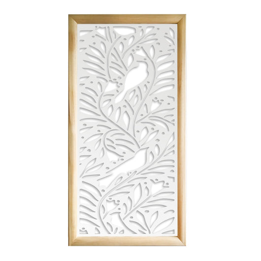 COLIBRI - Moduli Decorativi in Legno e PVC Colore: bianco, Misura: 73x148 cm