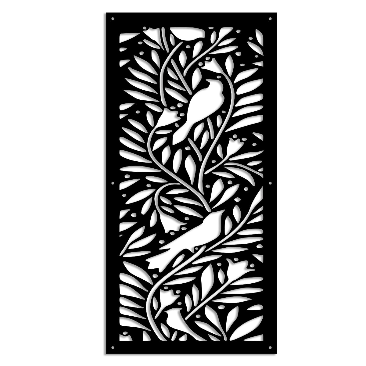 COLIBRI - Pannello in PVC traforato - Parasole Misura: 98x198 cm, Colore: nero