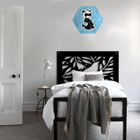 COLIBRI - Pannello in PVC traforato - Parasole Colore: nero, Misura: 73x73 cm