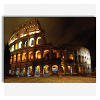 Colosseo Roma night - Quadro Canvas su telaio in legno Misura: 140x100 cm