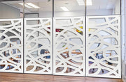 CONCENTRIC - Pannello in PVC traforato - Parasole Colore: bianco, Misura: 98x198 cm
