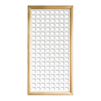 COOKING - Moduli Decorativi in Legno e PVC Misura: 47x94 cm, Colore: bianco
