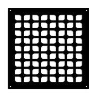 COOKING - Pannello in PVC traforato - Parasole Colore: nero, Misura: 48x48 cm