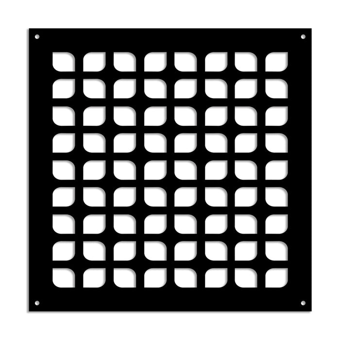 COOKING - Pannello in PVC traforato - Parasole Colore: nero, Misura: 48x48 cm