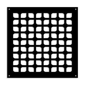 COOKING - Pannello in PVC traforato - Parasole Misura: 98x98 cm, Colore: nero