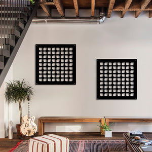 COOKING - Pannello in PVC traforato - Parasole Colore: nero, Misura: 48x48 cm