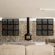 COOKING - Pannello in PVC traforato - Parasole Colore: nero, Misura: 98x98 cm