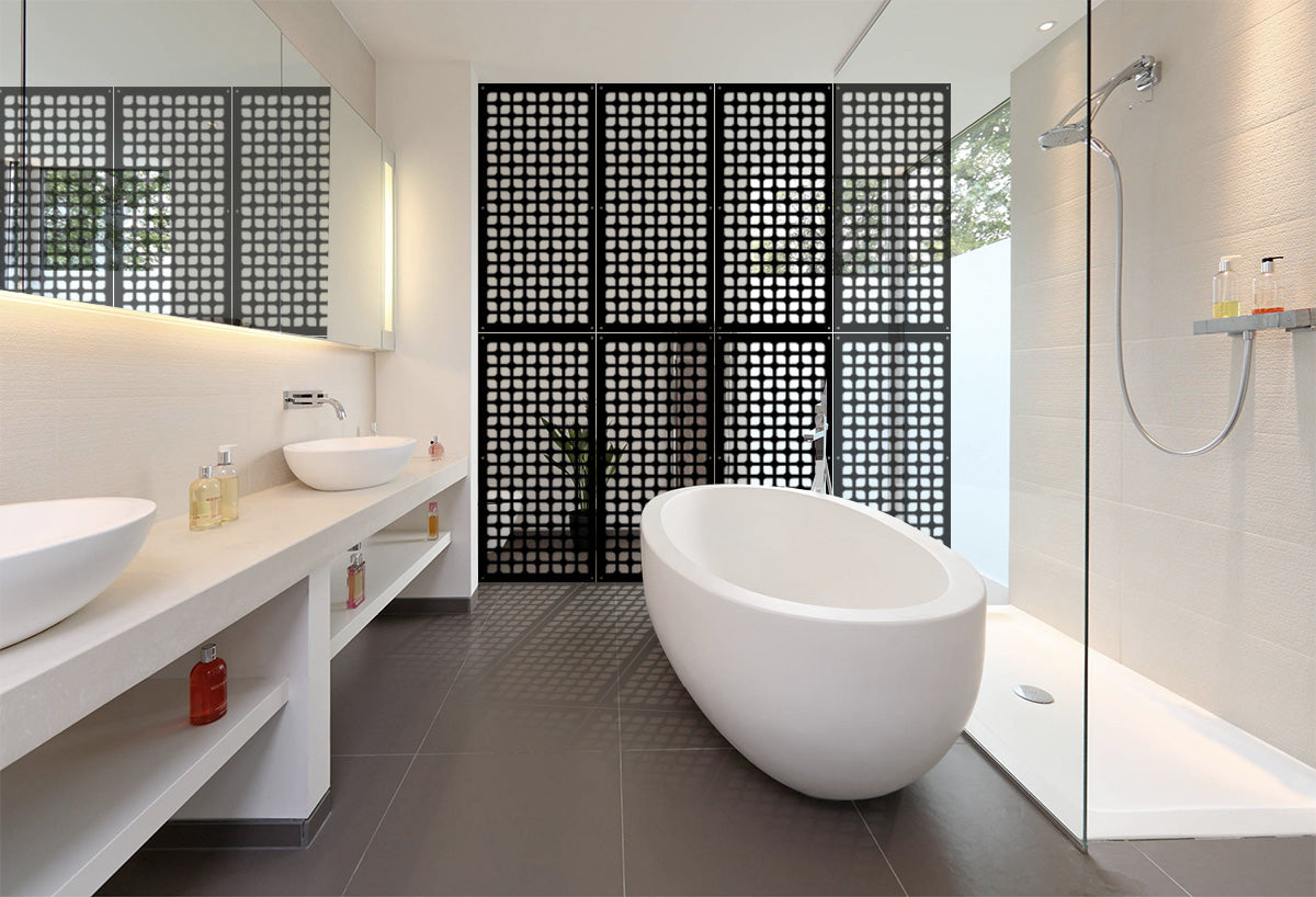 COOKING - Pannello in PVC traforato - Parasole Colore: nero, Misura: 50x150 cm