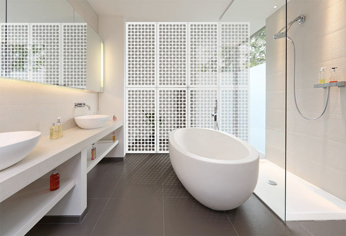 COOKING - Pannello in PVC traforato - Parasole Colore: bianco, Misura: 47x94 cm