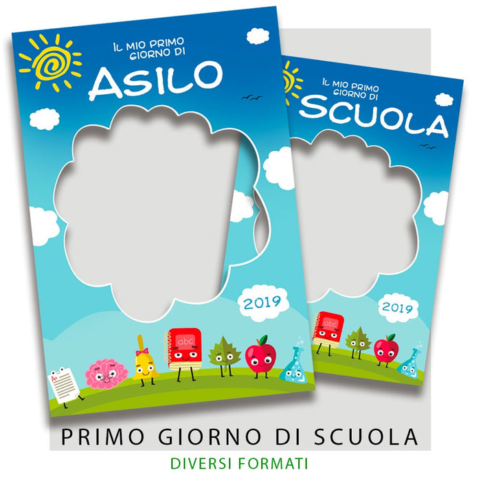 Cornice selfie Il mio primo giorno... Misura: 50x70 cm