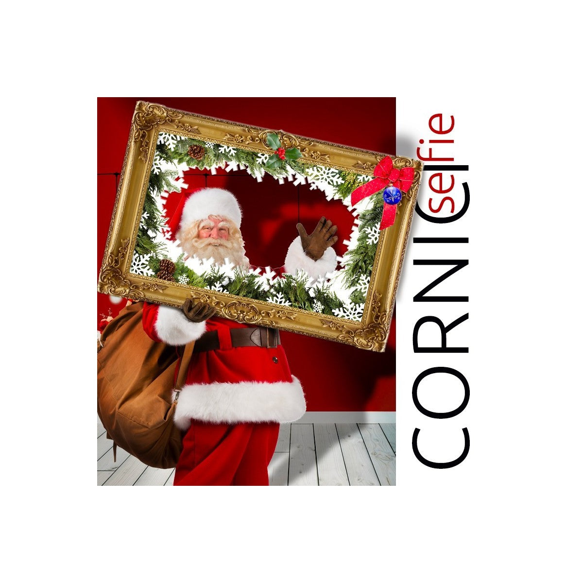 Cornice selfie NATALE Misura: 140x100 cm