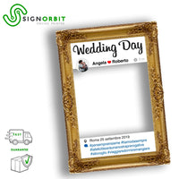 Cornice selfie Wedding Day 2019 Misura: 50x70 cm