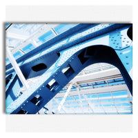 Costruzione astratta moderna - Quadro Canvas su telaio in legno Misura: 100x70 cm