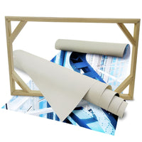 Costruzione astratta moderna - Quadro Canvas su telaio in legno Misura: 140x100 cm