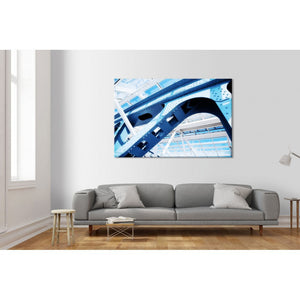 Costruzione astratta moderna - Quadro Canvas su telaio in legno Misura: 140x100 cm