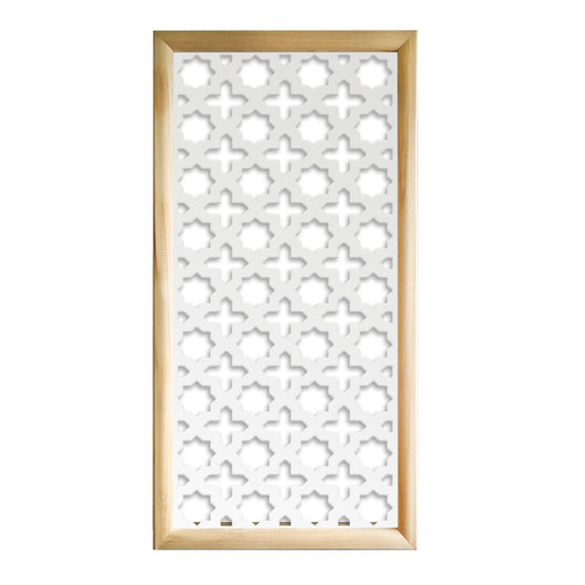 CROSS - Moduli Decorativi in Legno e PVC Colore: bianco, Misura: 47x94 cm