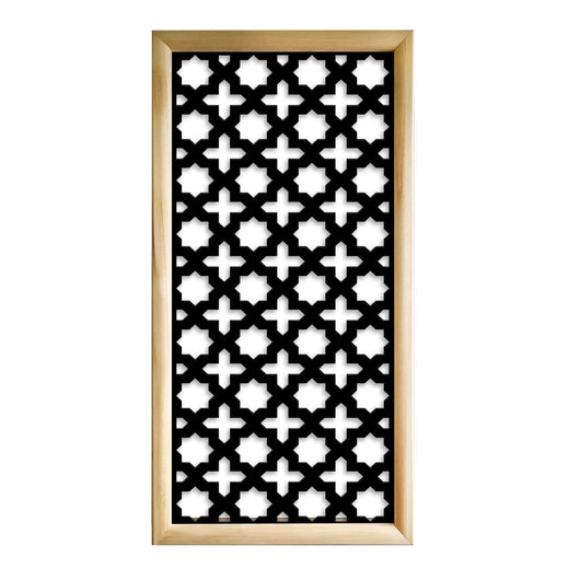 CROSS - Moduli Decorativi in Legno e PVC Misura: 47x94 cm, Colore: nero