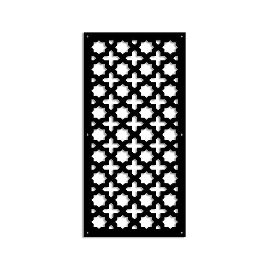 CROSS - Pannello in PVC traforato - Parasole Misura: 50x150 cm, Colore: nero