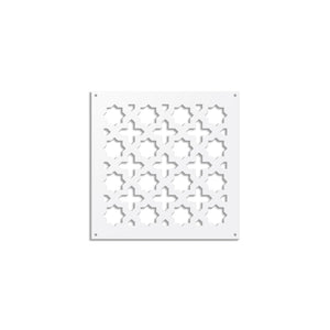 CROSS - Pannello in PVC traforato - Parasole Colore: bianco, Misura: 98x98 cm
