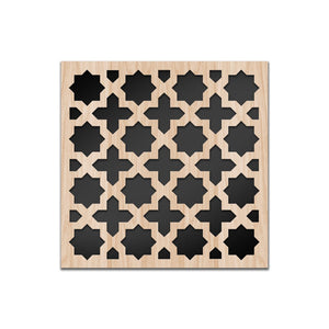 CROSS - Quadro arredo LASERCUT composito Legno e PVC Misura: 40x40 cm