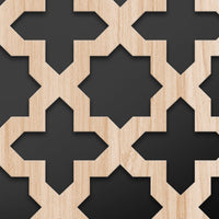 CROSS - Quadro arredo LASERCUT composito Legno e PVC Misura: 40x40 cm