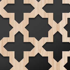 CROSS - Quadro arredo LASERCUT composito Legno e PVC Misura: 40x40 cm