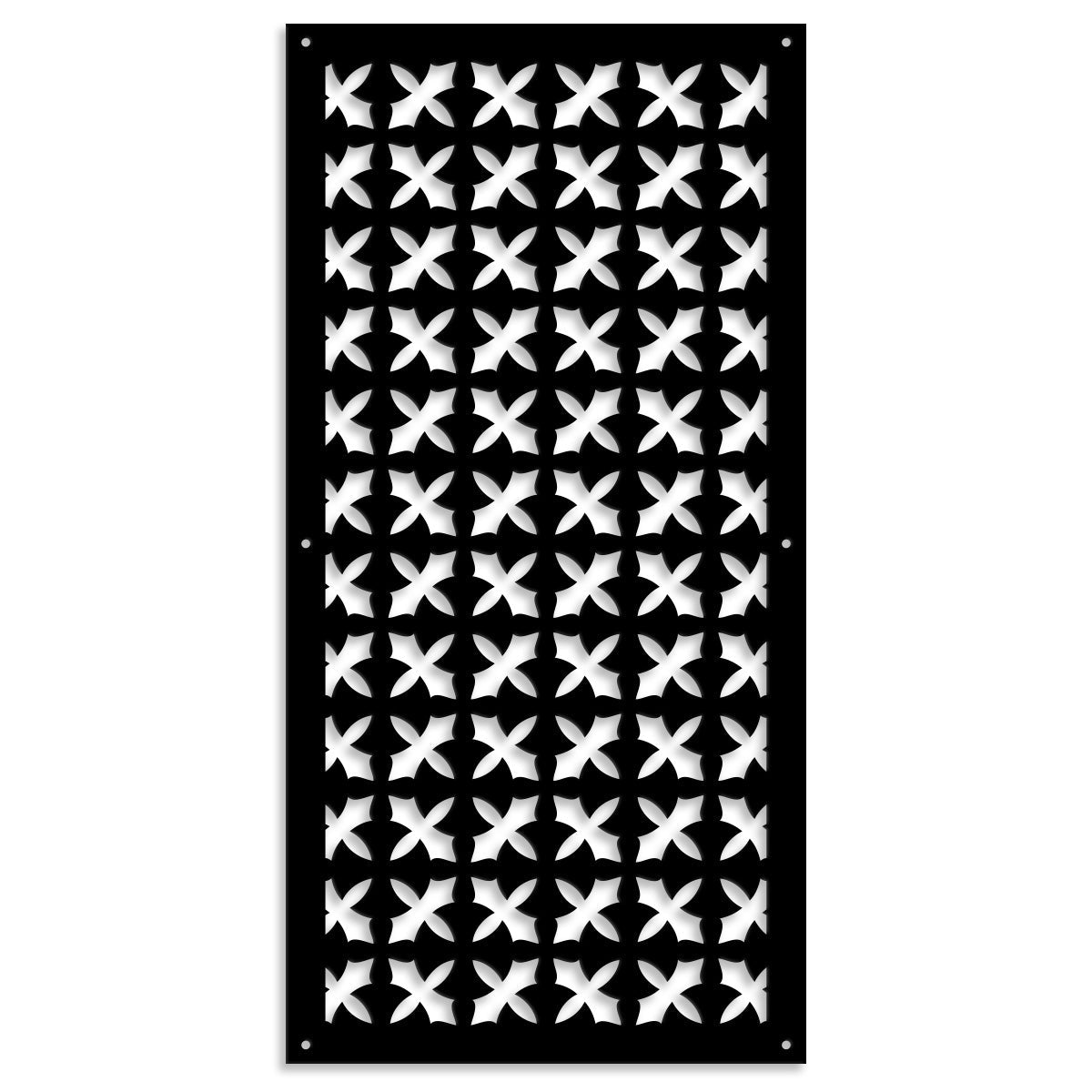 CRUSADES - Pannello in PVC traforato - Parasole Misura: 73x148 cm, Colore: nero