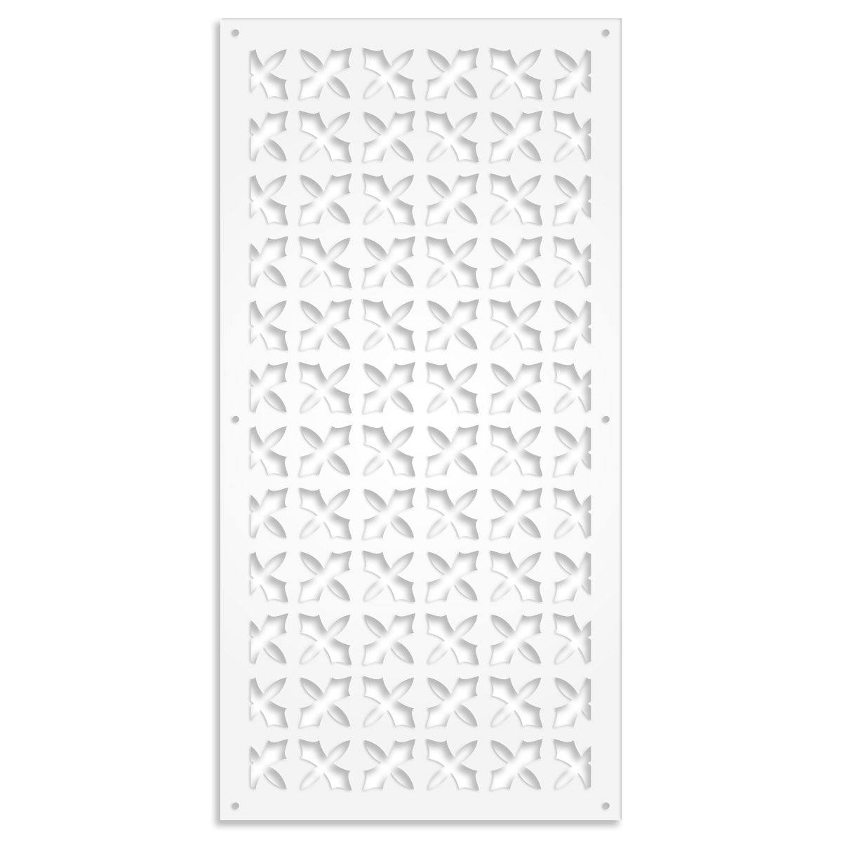 CRUSADES - Pannello in PVC traforato - Parasole Misura: 50x150 cm, Colore: bianco