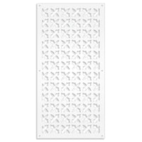 CRUSADES - Pannello in PVC traforato - Parasole Misura: 50x150 cm, Colore: bianco