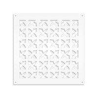 CRUSADES - Pannello in PVC traforato - Parasole Misura: 48x48 cm, Colore: bianco