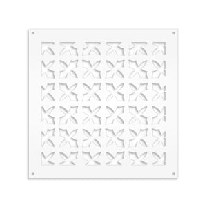 CRUSADES - Pannello in PVC traforato - Parasole Misura: 48x48 cm, Colore: bianco