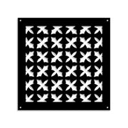 CRUSADES - Pannello in PVC traforato - Parasole Misura: 73x73 cm, Colore: nero