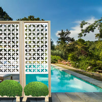 CRUSADES - Separè - Paravento modulabile - 70x190cm - in Legno e PVC Colore: bianco