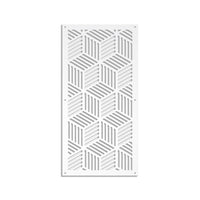 CUBIC - Pannello in PVC traforato - Parasole Misura: 98x198 cm, Colore: bianco