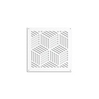 CUBIC - Pannello in PVC traforato - Parasole Misura: 48x48 cm, Colore: bianco