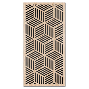 CUBIC - Quadro arredo LASERCUT composito Legno e PVC Misura: 70x140 cm