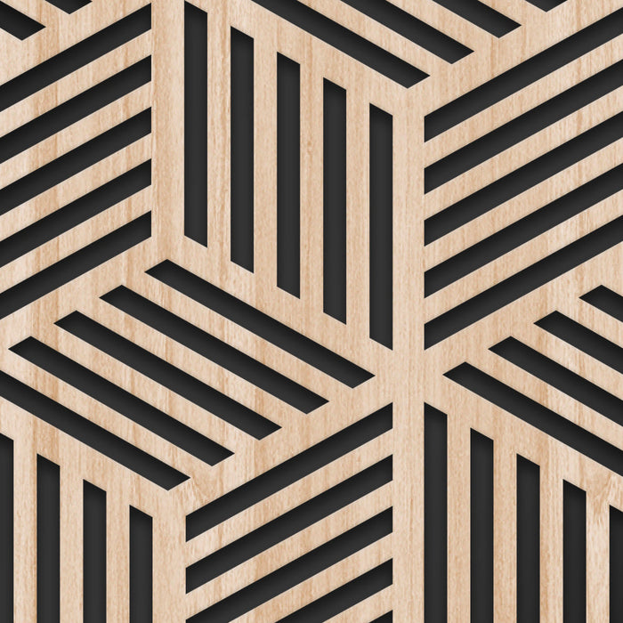 CUBIC - Quadro arredo LASERCUT composito Legno e PVC Misura: 70x140 cm