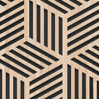 CUBIC - Quadro arredo LASERCUT composito Legno e PVC Misura: 50x100 cm