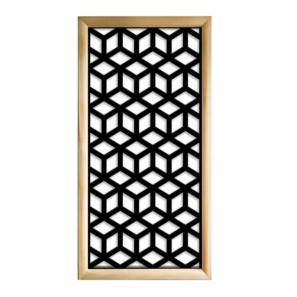 CUBO - Moduli Decorativi in Legno e PVC Colore: nero, Misura: 47x94 cm
