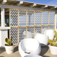 CUBO - Moduli Decorativi in Legno e PVC Colore: bianco, Misura: 73x148 cm