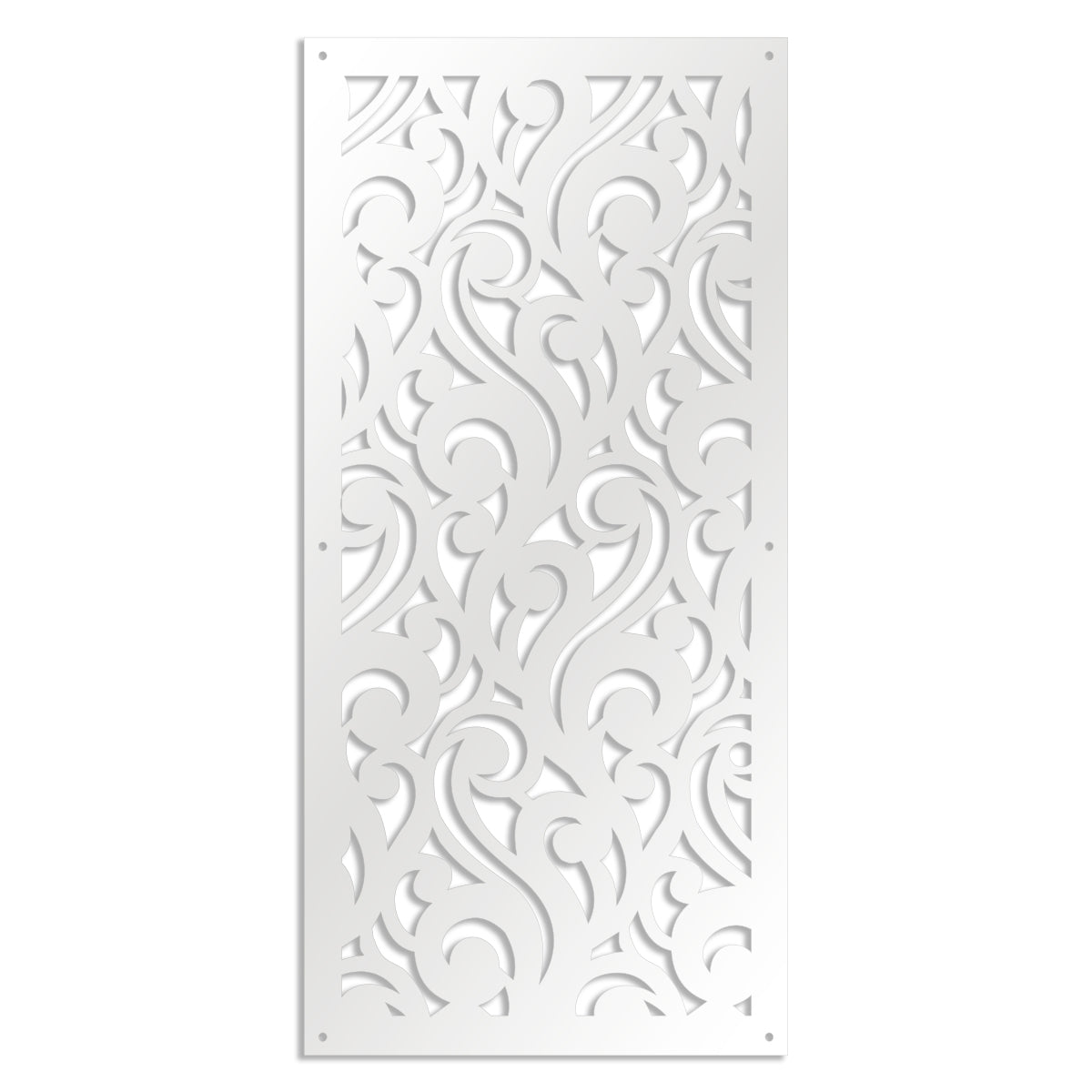CURL - Pannello in PVC traforato - Parasole Colore: bianco, Misura: 73x148 cm