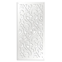 CURL - Pannello in PVC traforato - Parasole Misura: 47x94 cm, Colore: bianco