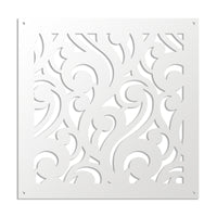 CURL - Pannello in PVC traforato - Parasole Colore: bianco, Misura: 73x73 cm