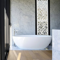 CURL - Pannello in PVC traforato - Parasole Misura: 47x94 cm, Colore: bianco