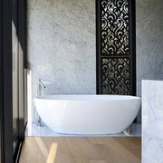 CURL - Pannello in PVC traforato - Parasole Misura: 50x150 cm, Colore: nero